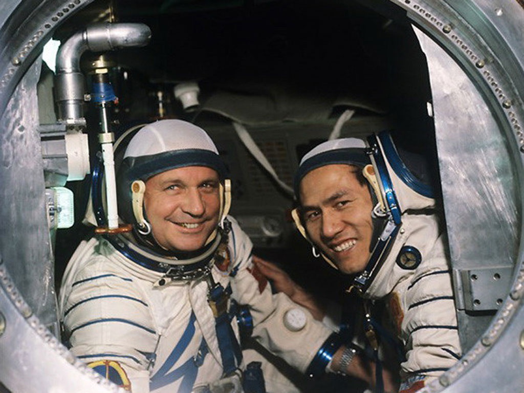 Astronaut Gorbatko and Pham Tuan 1980